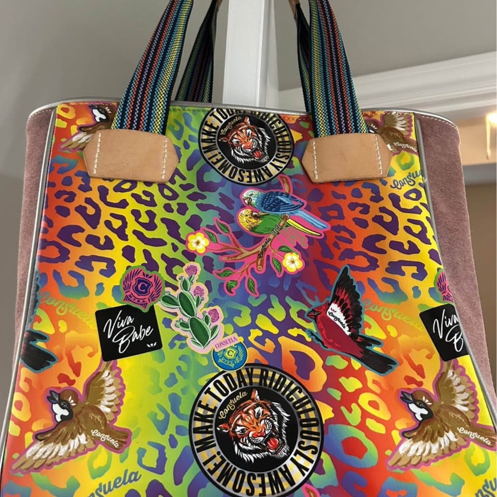 Consuela Sparkling Pink and Leopard Bag